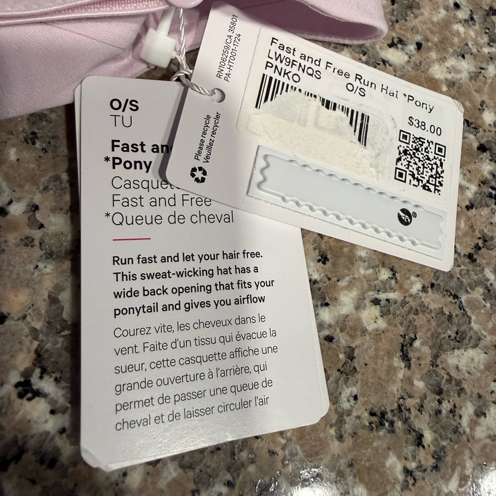 NWT lululemon fast and free run hat *pony - Picture 3 of 5